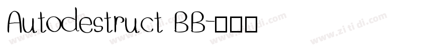 Autodestruct BB字体转换